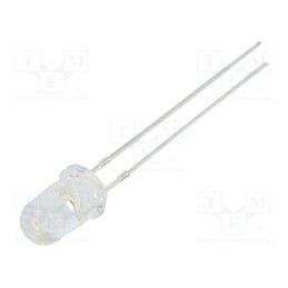 10 pcs : OS5RKA5111A - LED, 5mm, red, 50000÷60000mcd, 15°, Front: convex, 2÷2.6V