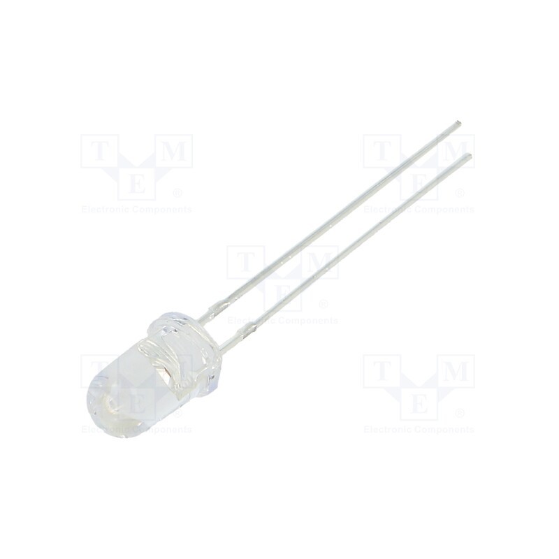 10 pcs : OS5RKA5111A - LED, 5mm, red, 50000÷60000mcd, 15°, Front: convex, 2÷2.6V