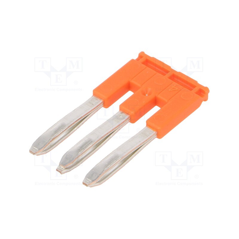 10 pcs : 1SNK905303R0000 (JB5-3) - Comb bridge, ways: 3, orange, Width: 5.2mm, SNK, 600V, Ht: 13.4mm