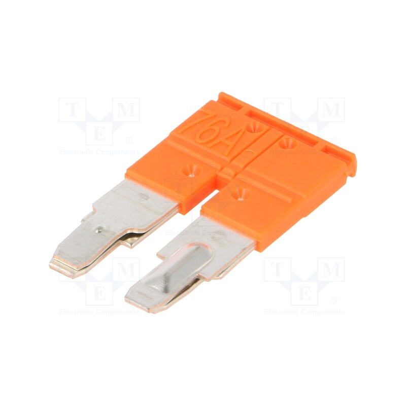 10 pcs : 1SNK910302R0000 (JB10-2) - Comb bridge, ways: 2, orange, Width: 10mm, SNK, 600V, Ht: 18.5mm