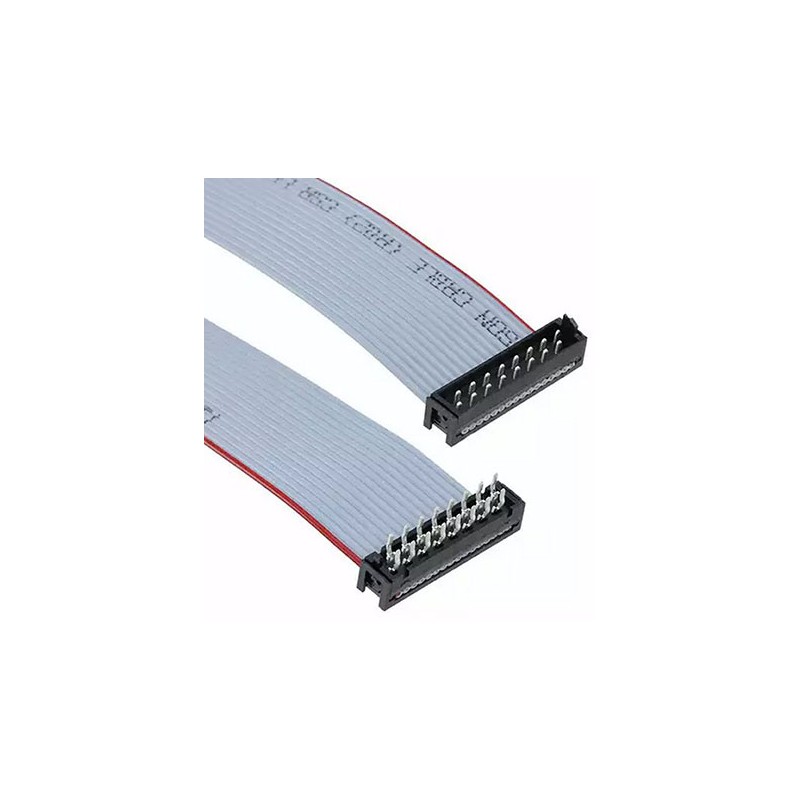 1 pcs - TE Connectivity Micro-MaTch Series Flat Ribbon Cable, 16-Way, 1.27mm Pitch, 150.5mm Length, Micro-MaTch IDC to