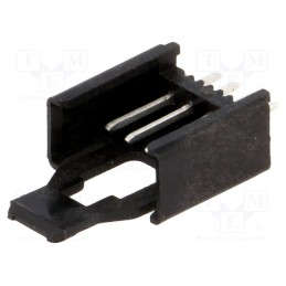 10 pcs : 2,5 MSF 04 - Socket, wire-board, male, Minimodul, 2.5mm, PIN: 4, THT, on PCBs, 5A