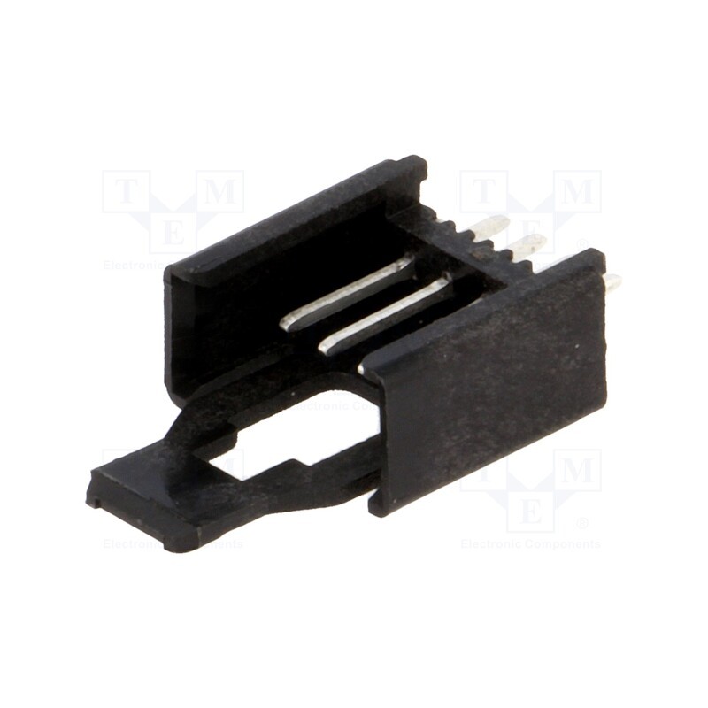 10 pcs : 2,5 MSF 04 - Socket, wire-board, male, Minimodul, 2.5mm, PIN: 4, THT, on PCBs, 5A