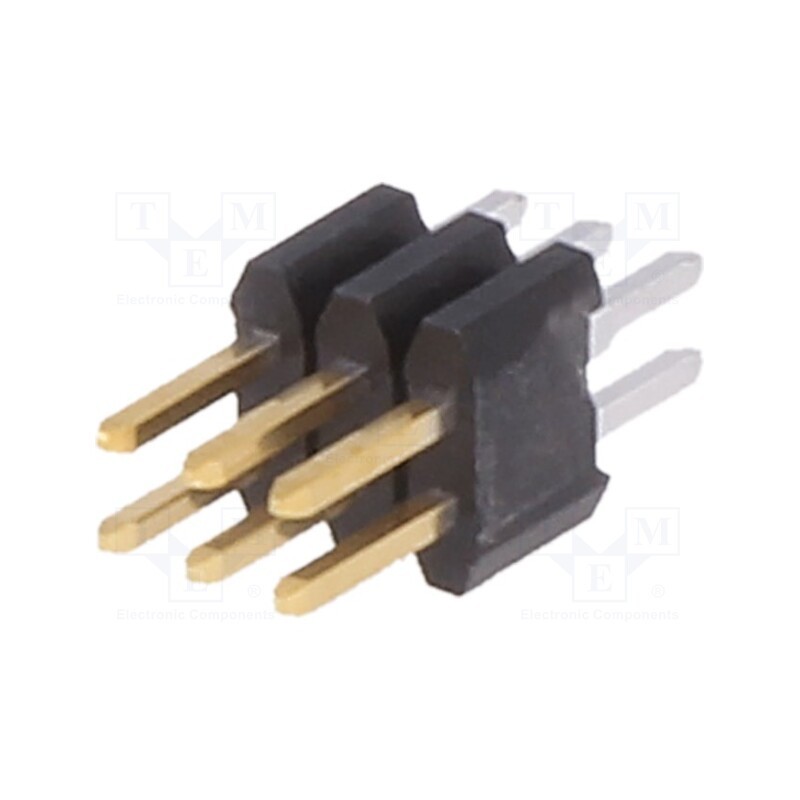 10 pcs : 20021111-00006T4LF - Pin header, pin strips, Minitek127®, male, PIN: 6, straight, 1.27mm