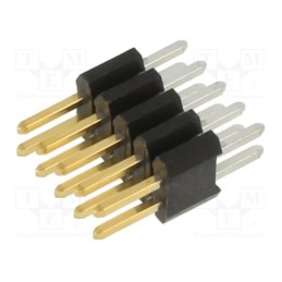 10 pcs : 20021111-00010T1LF - Pin header, pin strips, Minitek127®, male, PIN: 10, straight, THT
