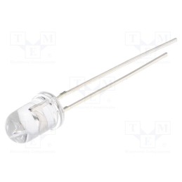 10 pcs : OSY5RU5A31A-5V - LED, 5mm, yellow, 1120÷1560mcd, 30°, Front: convex, 5V, No.of term: 2