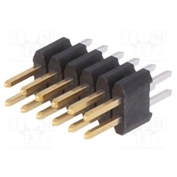 10 pcs : 20021111-00012T4LF - Pin header, pin strips, Minitek127®, male, PIN: 12, straight, THT