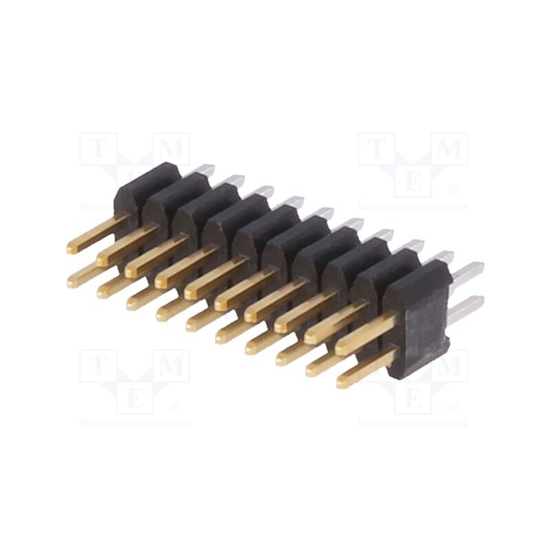 10 pcs : 20021111-00020T4LF - Pin header, pin strips, Minitek127®, male, PIN: 20, straight, THT
