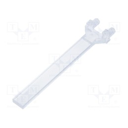 10 pcs : 1274.1031 - Fiber for LED, rectangular, 2x5mm, No.of mod: 1, Front: flat