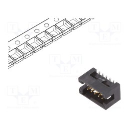 10 pcs : 20021221-00010C4LF - Socket, IDC, Minitek127®, male, PIN: 10, vertical, 1.27mm, SMT, 2x5