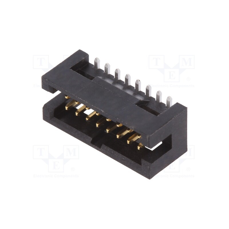 10 pcs : 20021221-00016C4LF - Socket, IDC, Minitek127®, male, PIN: 16, vertical, 1.27mm, SMT, 2x8