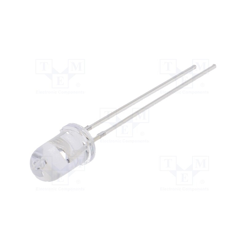10 pcs : OSO5JA5A31A-5V - LED, 5mm, orange, 1120÷1560mcd, 30°, Front: convex, 5V, No.of term: 2