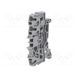 10 pcs : 2002-1301 - Splice terminal: rail, 2.5mm2, ways: 1, terminals: 3, grey, 2002