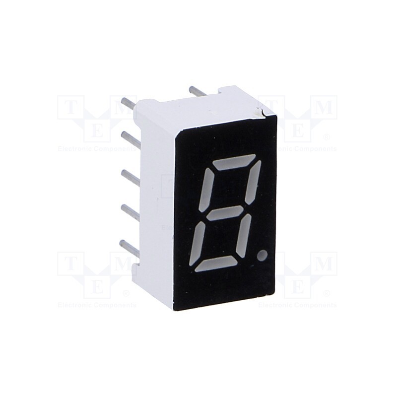 10 pcs : OPD-S3010LB-BW - Display: LED, 7-segment, 7.62mm, 0.3', No.char: 1, blue, 60mcd, anode