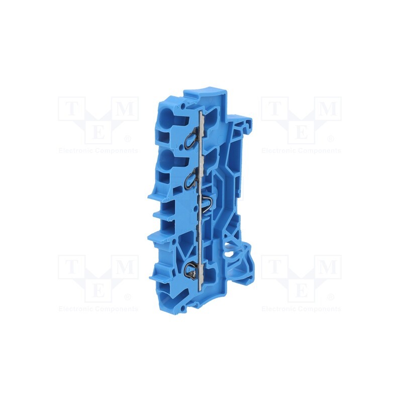 10 pcs : 2002-1304 - Splice terminal: rail, 2.5mm2, ways: 1, terminals: 3, blue, 2002