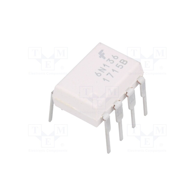 10 pcs : 6N136M - Optocoupler, THT, Ch: 1, OUT: transistor, Uinsul: 5kV, Uce: 20V, DIP8