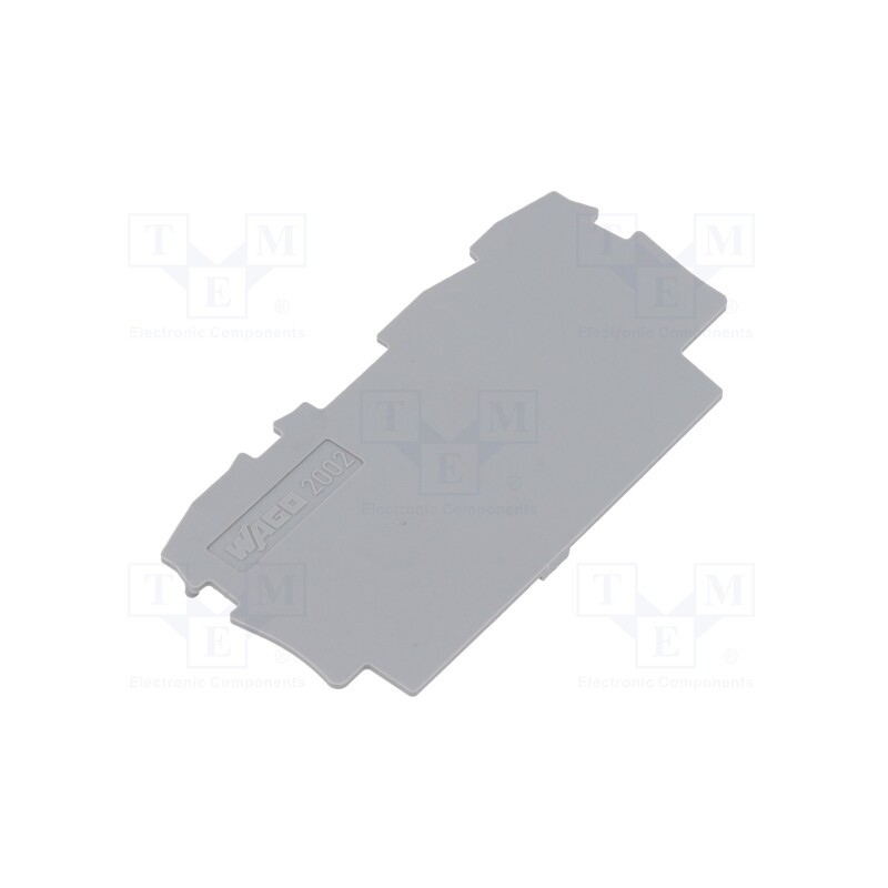 10 pcs : 2002-1391 - End/partition plate, grey, 2002, 2002