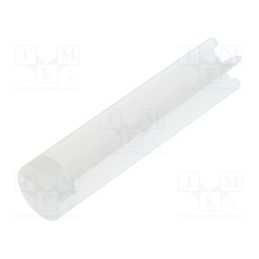 50 pcs : 8GE04V80286 - Spacer sleeve, LED, Øout: 6mm, ØLED: 5mm, L: 25.4mm, natural, UL94V-2