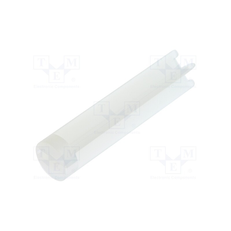 50 pcs : 8GE04V80286 - Spacer sleeve, LED, Øout: 6mm, ØLED: 5mm, L: 25.4mm, natural, UL94V-2