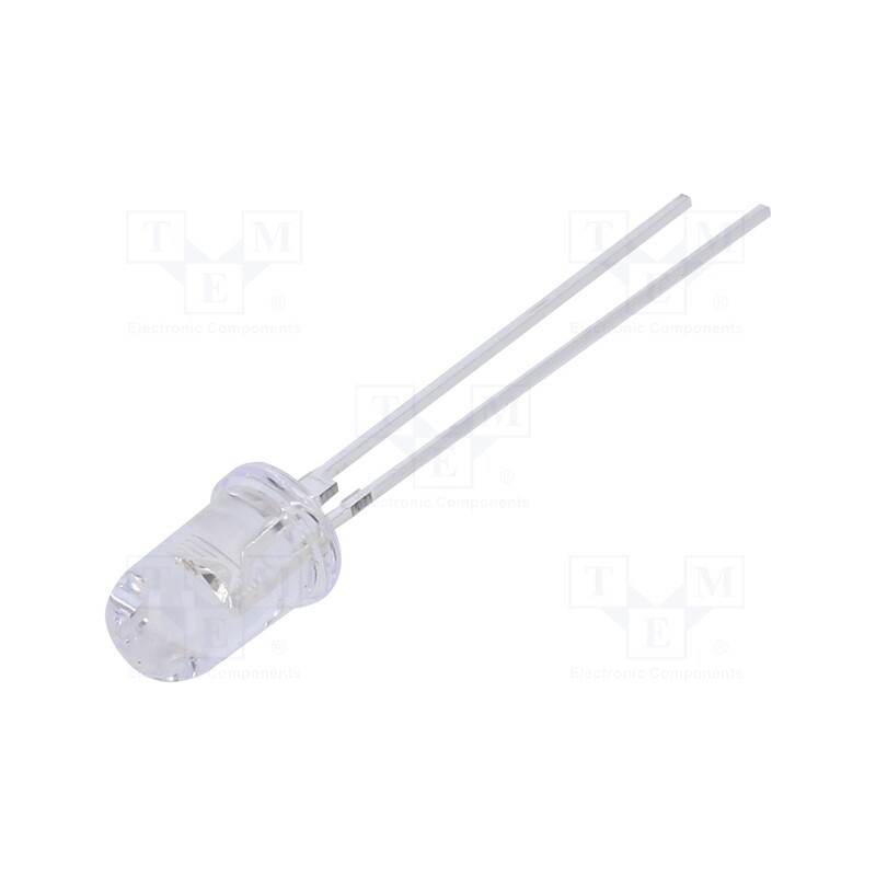 10 pcs : OSB57L5B61P - LED, 5mm, blue, 18000÷22000mcd, 60°, Front: convex, 2.8÷3.6V