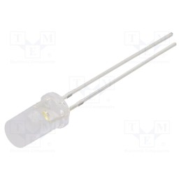10 pcs : OSM5DK5TC5A - LED, 4.8mm, white warm, 750÷1120mcd, 120°, Front: flat, 2.9÷3.4V