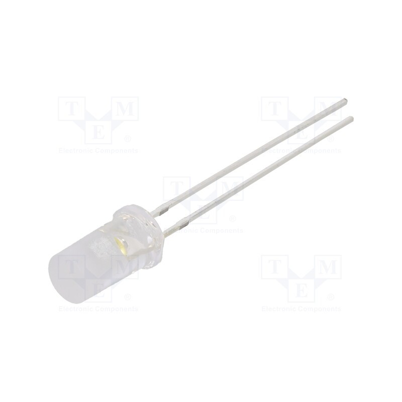 10 pcs : OSM5DK5TC5A - LED, 4.8mm, white warm, 750÷1120mcd, 120°, Front: flat, 2.9÷3.4V