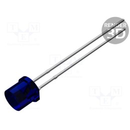 10 pcs : PT-IC-BC-5-PE-550 - Phototransistor, 5mm, λp max: 550nm, Lens: blue, Front: flat, 70mW