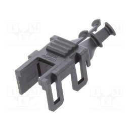 10 pcs : 2047230004 - Cable hood and fastener, male,female, Mini-Fit Jr, PIN: 4, black