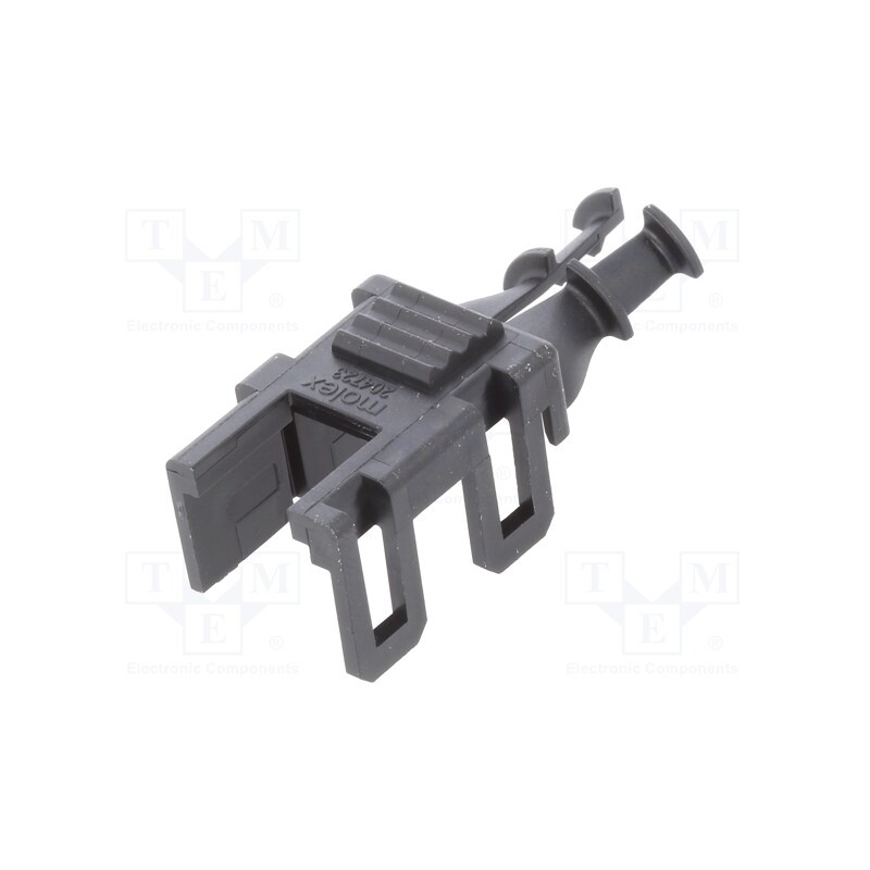 10 pcs : 2047230004 - Cable hood and fastener, male,female, Mini-Fit Jr, PIN: 4, black