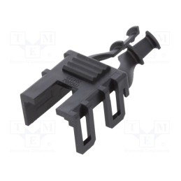10 pcs : 2047230006 - Cable hood and fastener, male,female, Mini-Fit Jr, PIN: 6, black