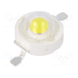 10 pcs : PM2E-3LWE-SD - Power LED, white cold, 130°, 700mA, Pmax: 3W, 249.6÷324.5lm, Proeon