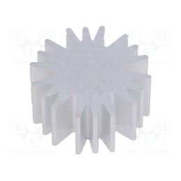 10 pcs : SK58510AL - Heatsink, LED, Ø: 20mm, H: 10mm, 6.3K/W