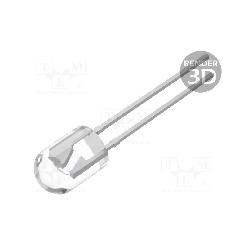 10 pcs : PT-A6-AC-5-BN-520 - Phototransistor, 5mm, λp max: 520nm, 60V, Lens: transparent, 50mW