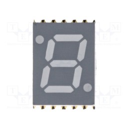 10 pcs : OPS-S2811YG-GW - Display: LED, 7-segment, 7mm, 0.28', No.char: 1, yellow-green, 7mcd