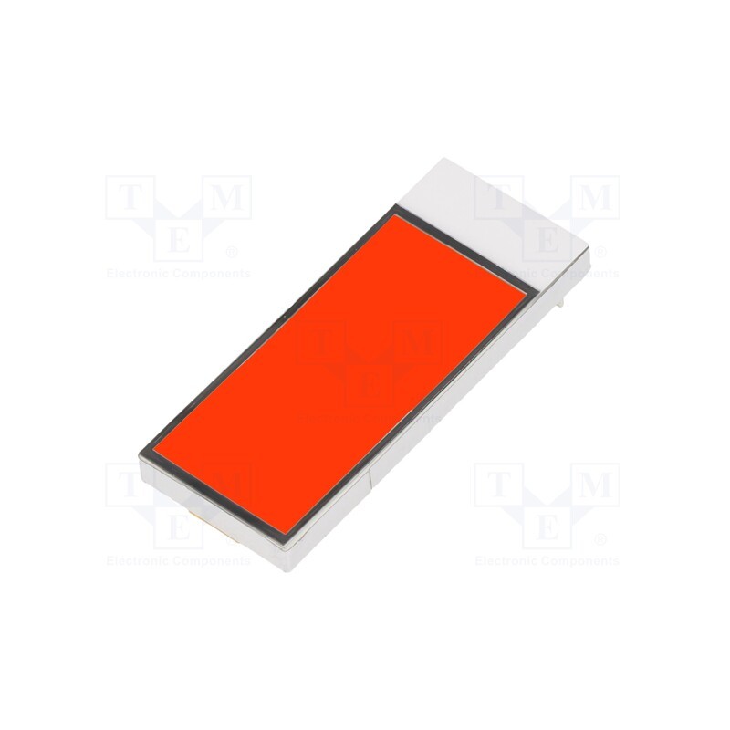 10 pcs : DE LP-511-R - Backlight, DE117, LED, Dim: 29x11.8x2.5mm, red, 22.1x10mm, 700cd/m2