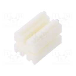 50 pcs : 8GE04V80264 - Spacer sleeve, LED, ØLED: 3mm, L: 7mm, natural, UL94V-0, W: 5mm