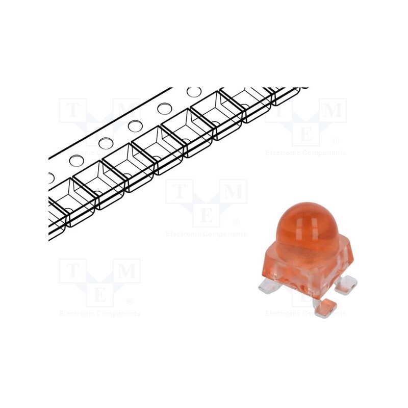 10 pcs : ALMD-EG1E-Z2002 - LED, SMD, red, 12000÷27000mcd, 4.2x4.2x6.8mm, 15°, 1.8÷2.5V, 20mA