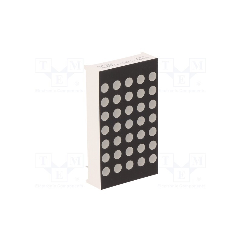 10 pcs : FYM-12571AUHR-11 - Display: LED, matrix, 5x7, red, 30÷60mcd, cathode, 22.8x39.1x8mm