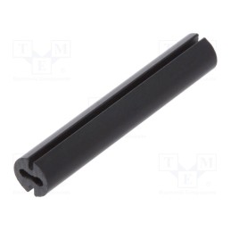 50 pcs : 8GE04V80545 - Spacer sleeve, LED, Øout: 4.8mm, ØLED: 3mm, L: 28mm, black, UL94V-0