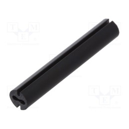50 pcs : 8GE04V80547 - Spacer sleeve, LED, Øout: 4.8mm, ØLED: 3mm, L: 30mm, black, UL94V-0