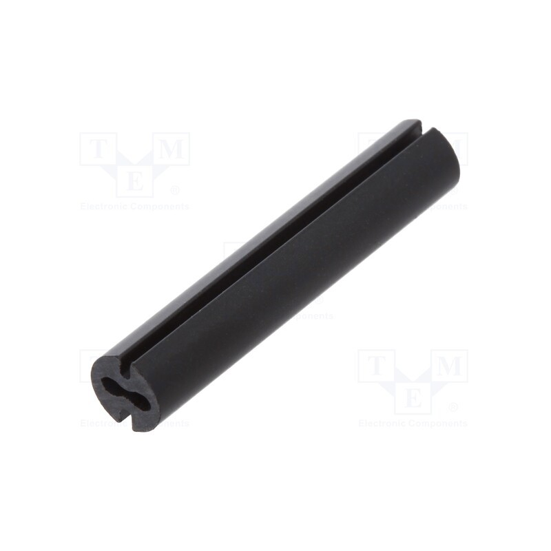 50 pcs : 8GE04V80543 - Spacer sleeve, LED, Øout: 4.8mm, ØLED: 3mm, L: 26mm, black, UL94V-0