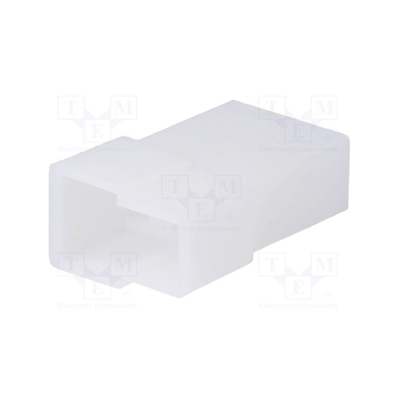 50 pcs : 210.020W - Terminals cover, male, for push-on 6.3mm connectors with lock