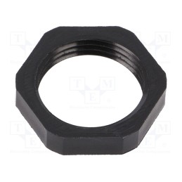 10 pcs : 21010000009 - Nut, Lock nut (plastic) M20, Thread: M20x1,5
