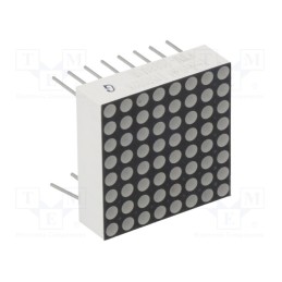 10 pcs : KWM-20881ASB - Display: LED, matrix, 8x8, red, 3÷4.5mcd, anode, 20x20mm, 1.8÷2.4V