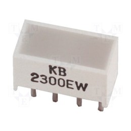 10 pcs : KB-2400YW - LED backlight, yellow, Lens: white,diffused, λd: 588nm, 8÷40mcd