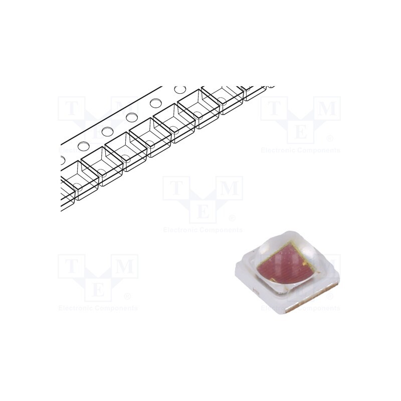10 pcs : PK2L-4MME-HSDLA - Power LED, crimson, 120°, 700mA, λd: 650÷670nm, Pmax: 4W, 3535, SMD