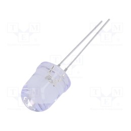 10 pcs : OSB5DAA131A-VVLED - LED, 10mm, blue, 3000mcd, 30°, Front: convex, 3÷13V, No.of term: 2