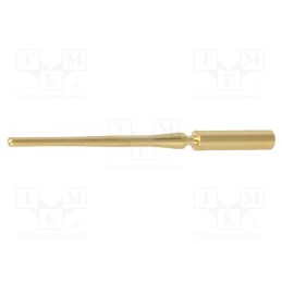 10 pcs : 21011009014 - Contact, male, gold-plated, 0.08÷0.22mm2, crimped, for cable