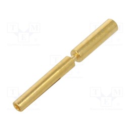 10 pcs : 21011009021 - Contact, female, gold-plated, 0.13÷0.25mm2, crimped, for cable