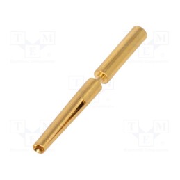 10 pcs : 21011009023 - Contact, female, gold-plated, 0.08÷0.22mm2, crimped, for cable
